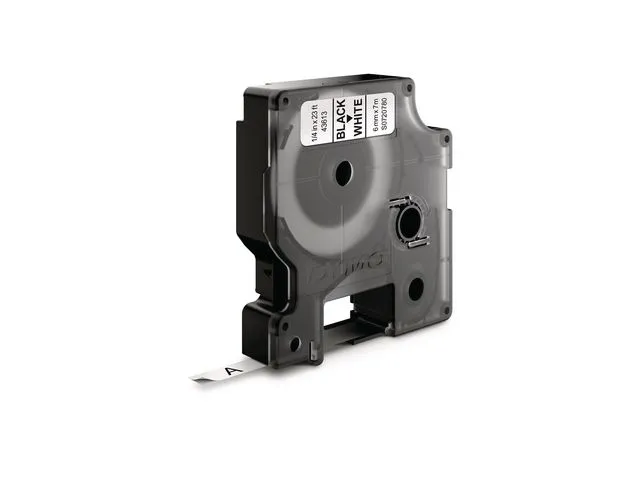 Dymo Tape DYMO D1 6mm x 7m sort/hvit