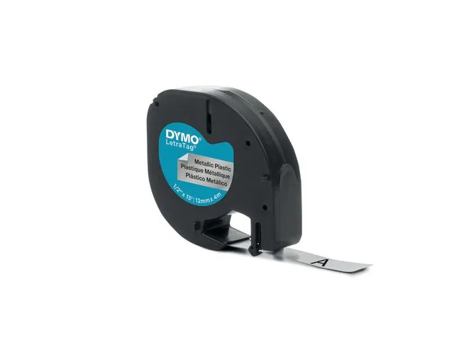 Dymo tape s0721730, LetraTag, metallisk, 12 mm x 4 m