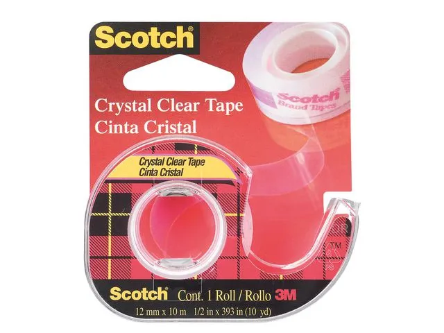 Scotch® Tape SCOTCH Crystal 12mmx10m m/disp