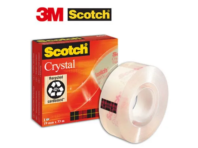Scotch® Tape SCOTCH Crystal 600 19mmx33m