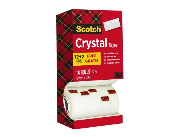 Scotch® Tape SCOTCH Crystal Clear 19mmx33m (14)
