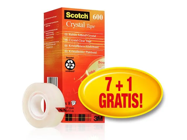 Scotch® Tape SCOTCH Krystall  19mmx33m (8)
