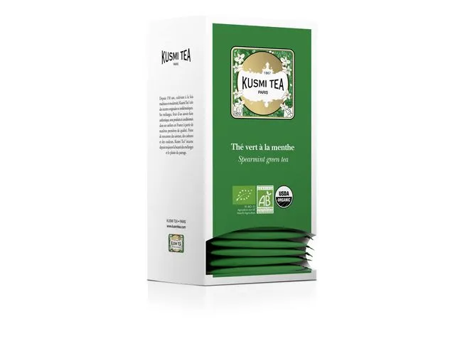 Te KUSMI økologisk spearmint grønn (25)
