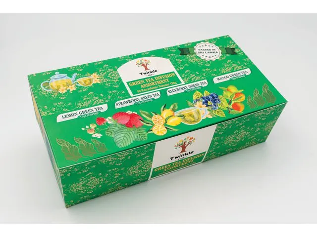 Te TWINKLE grønn assortert (80)