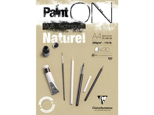 Clairefontaine Tegnepapir CLAIREFONTAINE natural papir