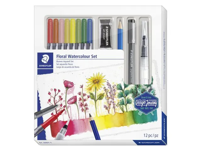 Staedtler Tegnesett STAEDTLER Floral waterc.