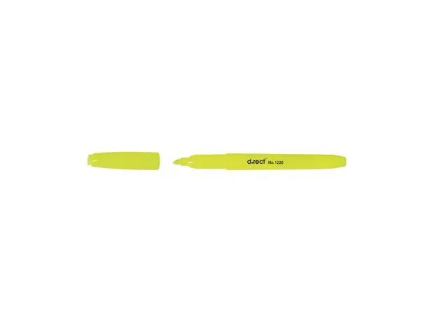 d.rect OFFICE OVERSEAS AND INLAND LOGISTICS Tekstmarker D.RECT 1226 gul