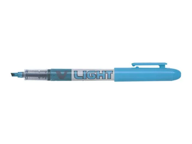 Pilot Spotliter V Liquid Light-merkepenn, skråskåret spiss, blå