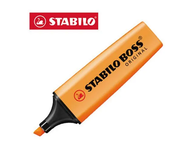 STABILO BOSS® ORIGINAL-merkepenn, skråskåret oransje spiss, 2 + 5 mm, 70/54