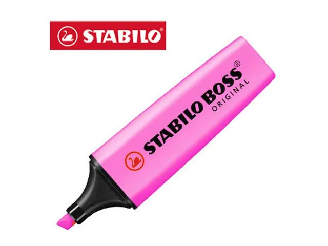STABILO BOSS® ORIGINAL-merkepenn, skråskåret rosa spiss, 2 + 5 mm, 70/56