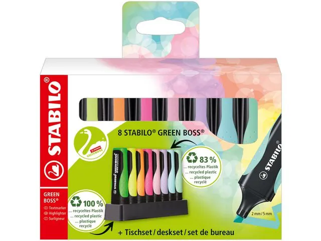 STABILO Tekstmarker STABILO Green Boss (8)