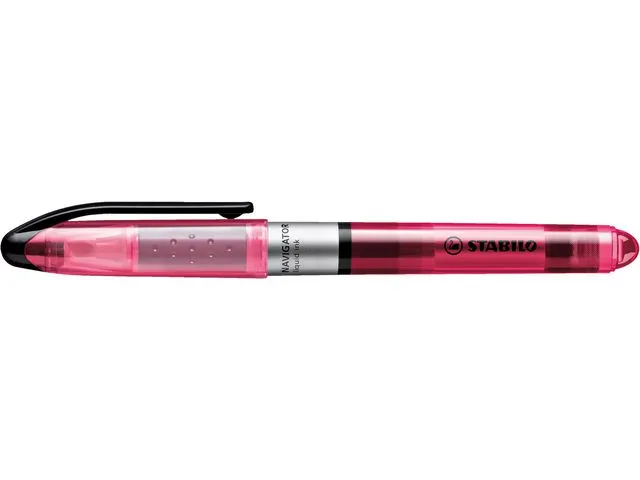 STABILO NAVIGATOR®-merkepenn, skråskåret, rosa spiss, 1 + 4 mm, 545/56
