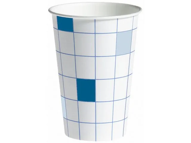 Huhtamaki Termobeger u/hank 20cl blå/hvit (100)
