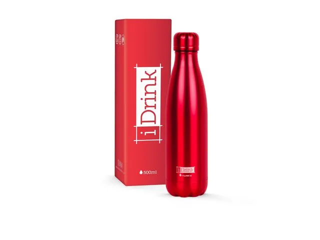 iDrink Termoflaske IDRINK 500ml metallic rød