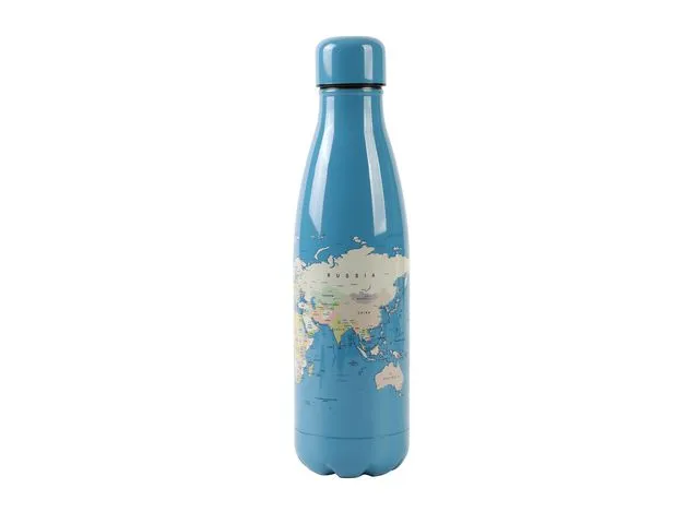 iDrink Termoflaske IDRINK 500ml blue maps
