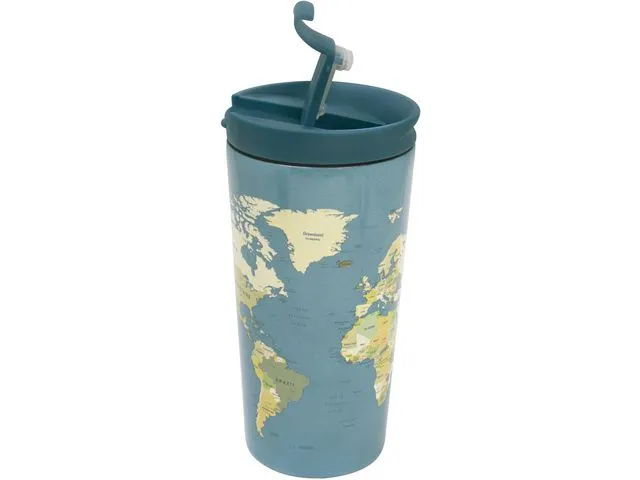 iDrink Termokopp IDRINK 350ml blue maps