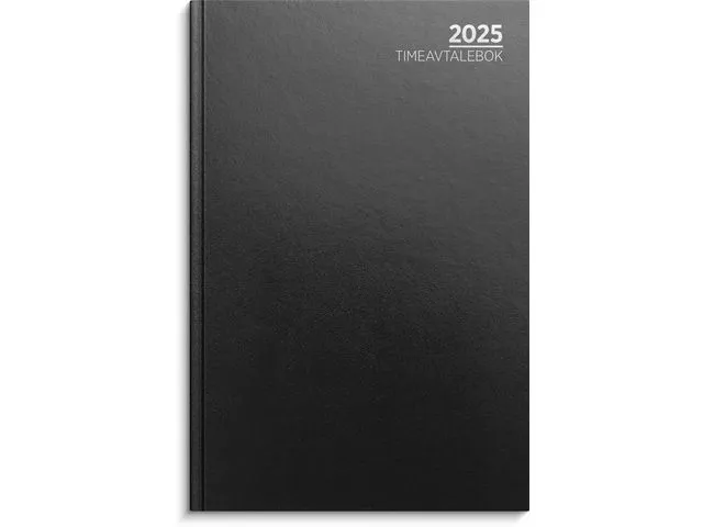 Grieg Timeavtalebok GRIEG imitert 2025 sort