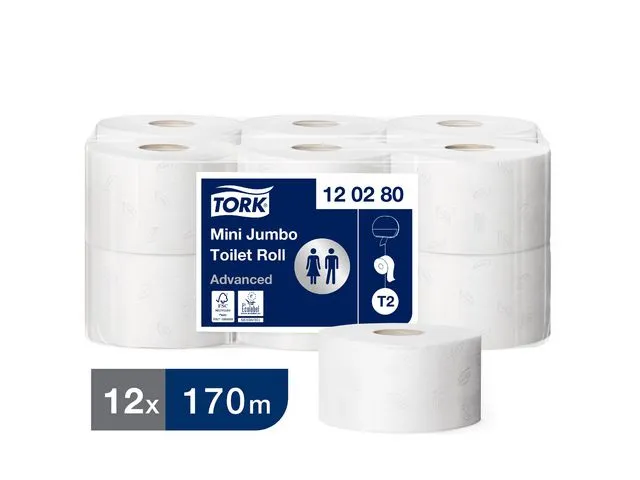 Tork Toalettpapir TORK Advance 2L T2 170m
