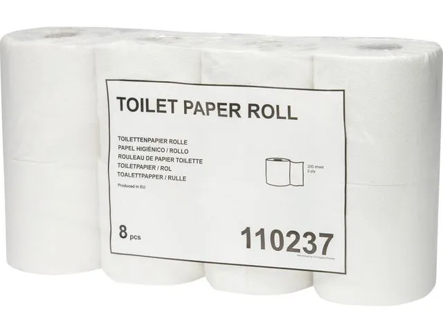 Tork toalettpapirrull Standard, 2-lags, 200 ark