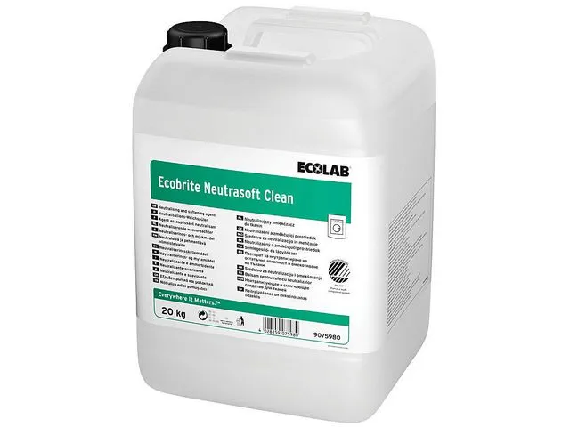 Ecolab tøymykner Ecobrite Neutras, 20 kg