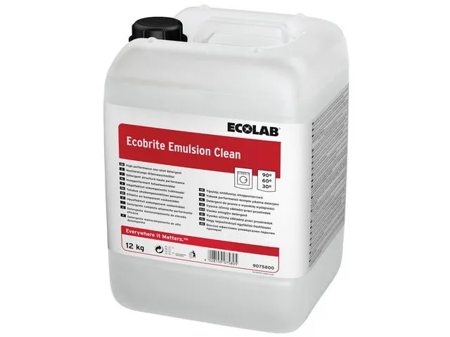 Ecolab Tøyvask Ecobrite Emulsion, 12 kg