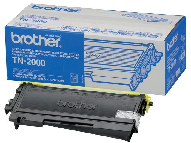 Brother tonerkassett, TN 2000, svart, SinglePack, TN-2000