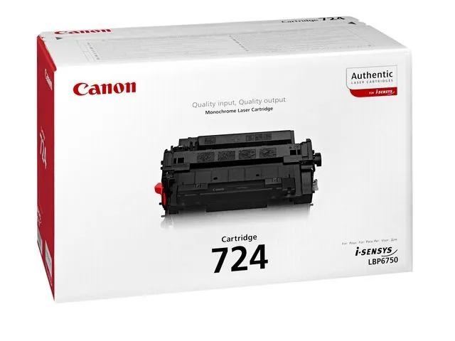 Canon Toner CANON 724 6K sort