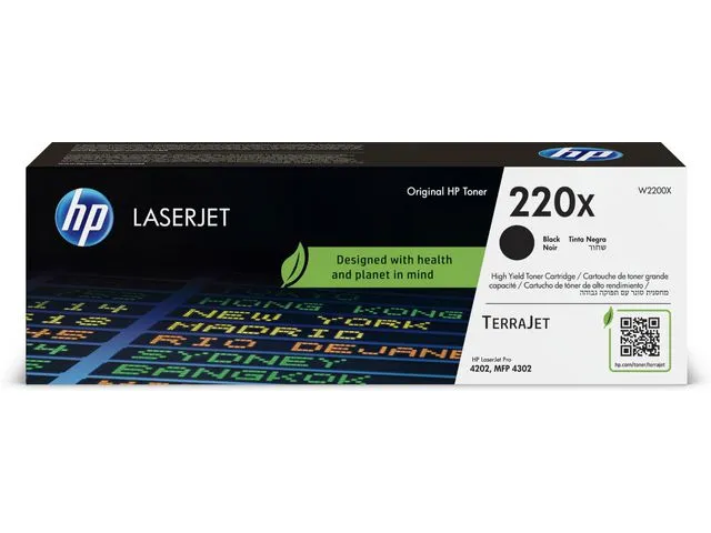 HP Toner HP 220X Sort