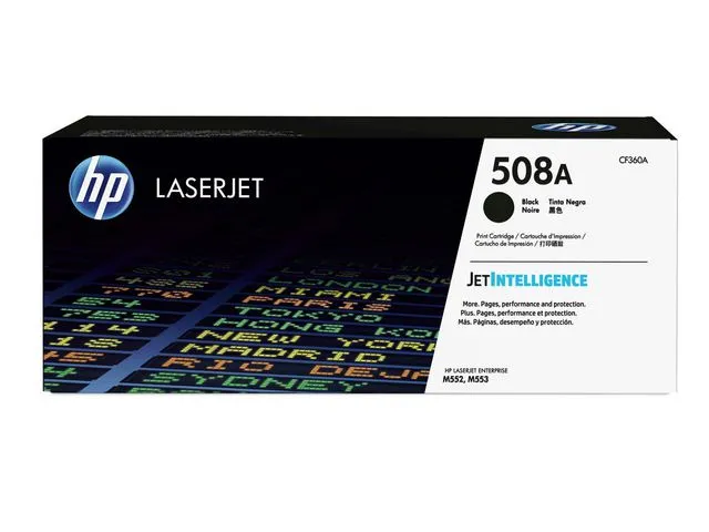 HP Toner HP 508A CF360A 6K sort