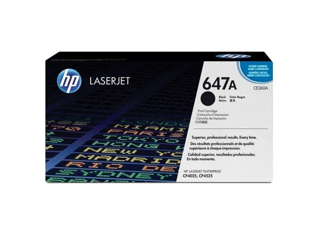 HP Toner HP CE260A 8.5K sort