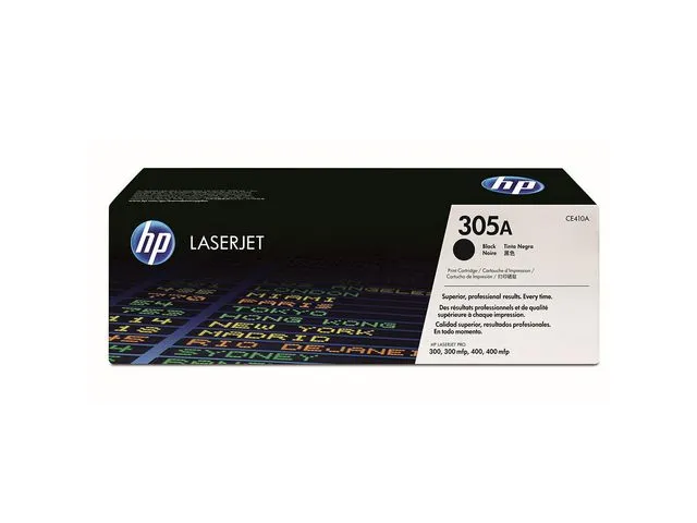 HP toner, CE410A, 305A, sort