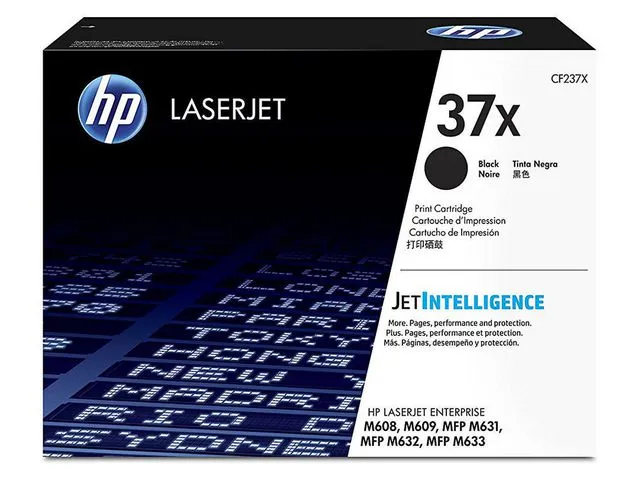 HP Toner HP CF237X 37X 25K Sort