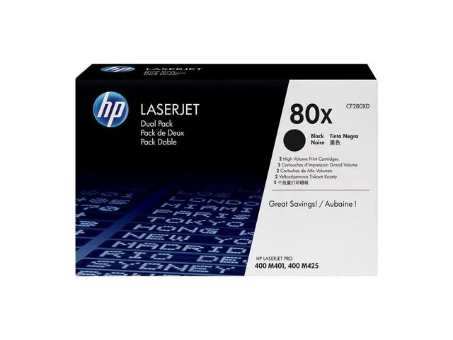 HP Toner HP CF280XD 80X 6.9K sort (2)
