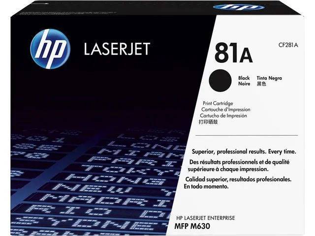 HP Toner HP CF281A 10.5K sort