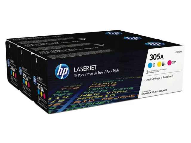 HP Toner HP CF370AM 305A C/M/Y (3)