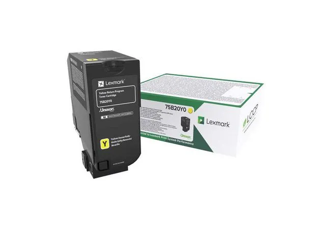 Lexmark Toner LEXMARK 75B20Y0 Gul