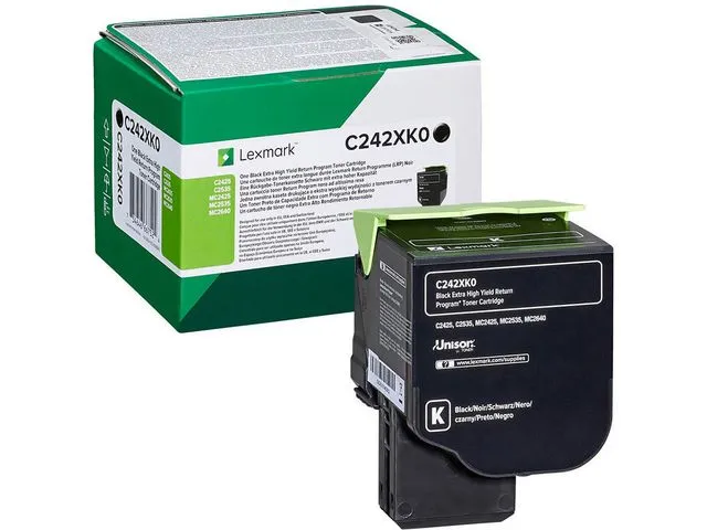 Lexmark Toner LEXMARK C242XK0 Sort