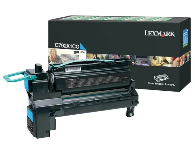 Lexmark toner C792X1CG, stor kapasitet, cyan, enkeltpakke