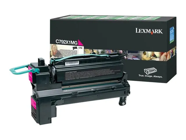 Lexmark toner C792X1MG, stor kapasitet, magenta, enkeltpakke