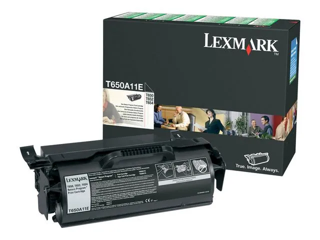 Lexmark Toner LEXMARK T650A11E 7K sort
