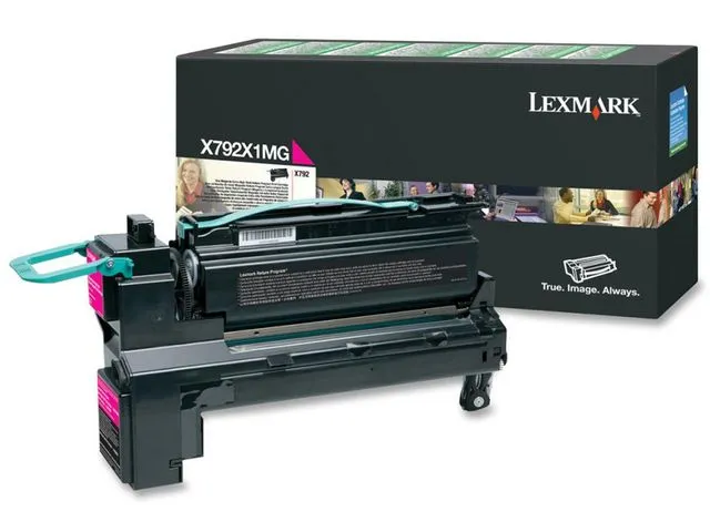 Lexmark toner, magenta, enkeltpakning, stor kapasitet, X792X1MG