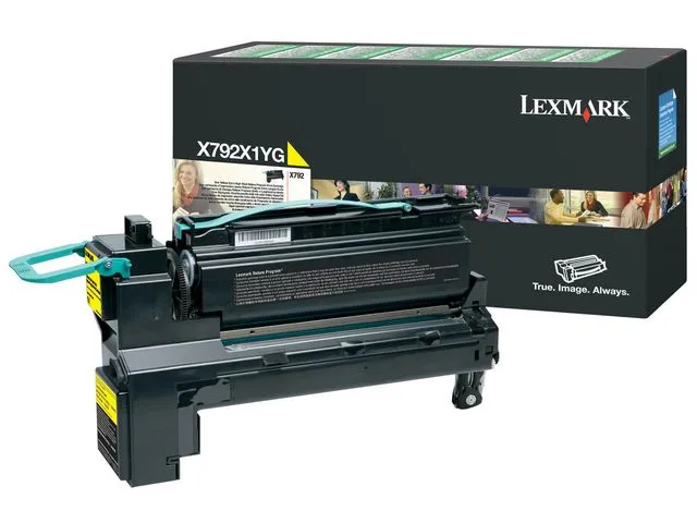 Lexmark toner, gul, enkeltpakning, stor kapasitet, X792X1YG