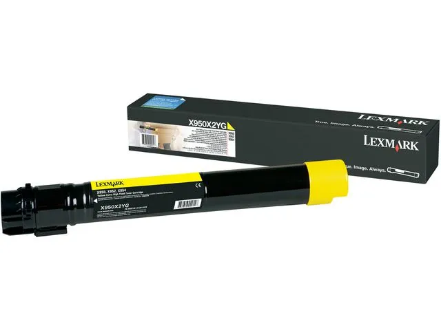 Lexmark Toner LEXMARK X950X2YG 22K gul