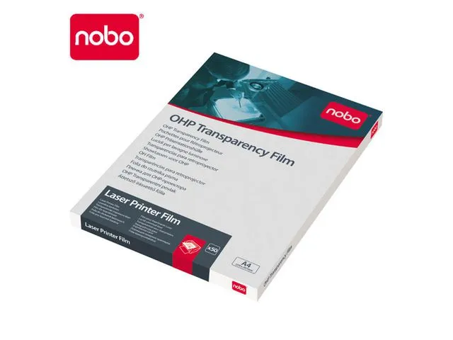 Nobo Gjennomsiktig lasertransparent, A4, 210 x 297 mm, gjennomsiktig