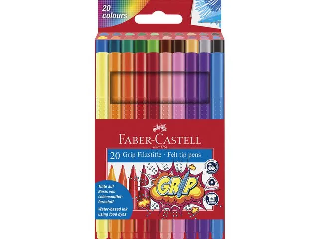 Faber-Castell Tusj FABER CASTELL Grip Color Marker(20)
