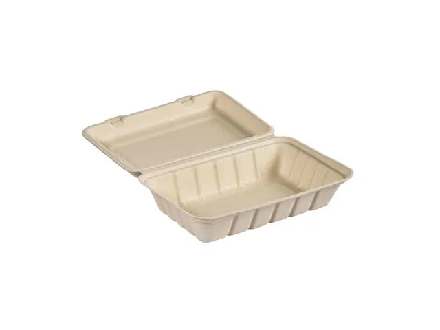 BioPak Varmmatboks Duni 850ml bagasse brun (50)
