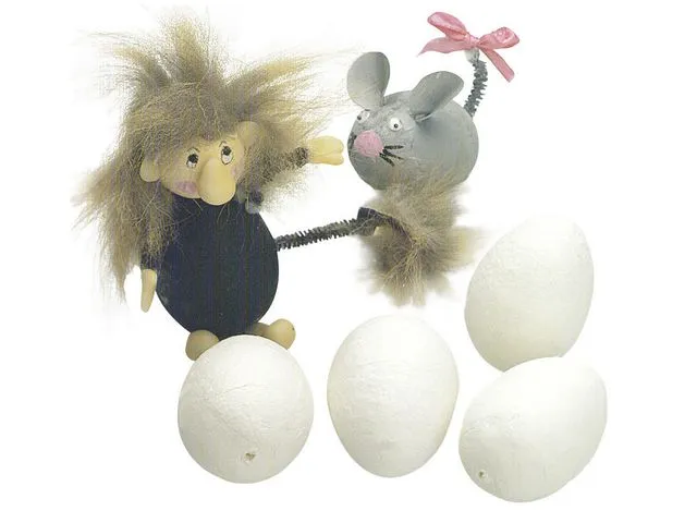 Vattegg hvit m/hull i bunn