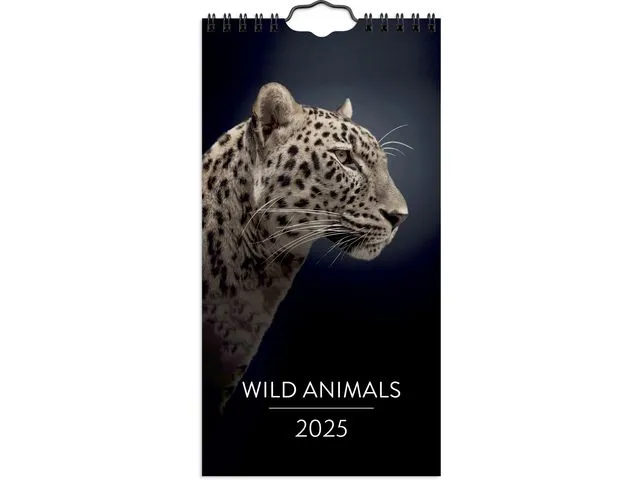 Grieg Veggkalender 2025 Wild Animals Mini