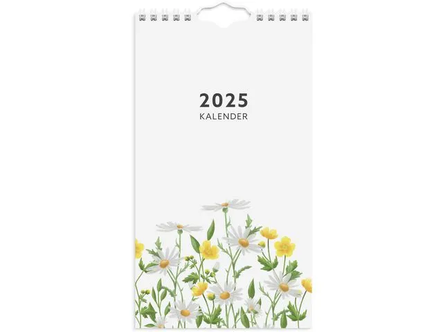 Grieg Veggkalender GRIEG 2025 Blomster Mini