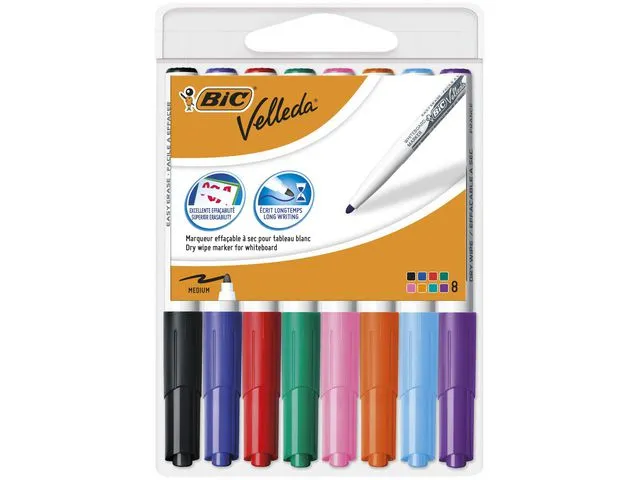 BIC® Whiteboardpenn BIC Velleda 1741 ass (8)